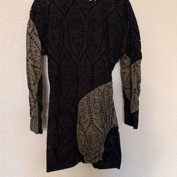 Ganni Broderie Embroidered Eyelet Mini Dress - Picture 4 of 8